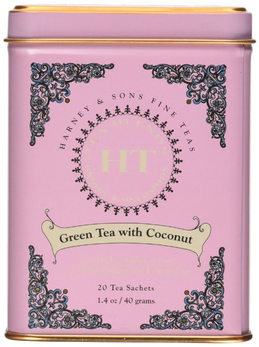 Harry And Sons Tea, flavor Green Tea With Coconut