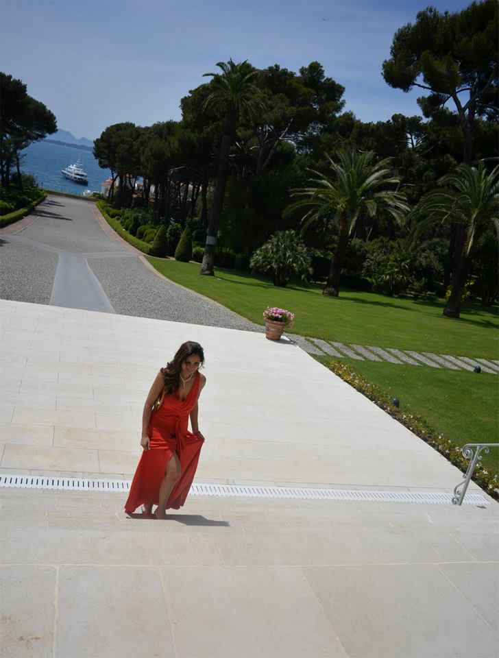 Christine Philip in the Hôtel du Cap-Eden-Roc