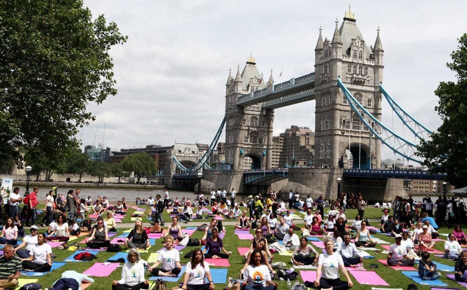 London celebrates International Yoga Day