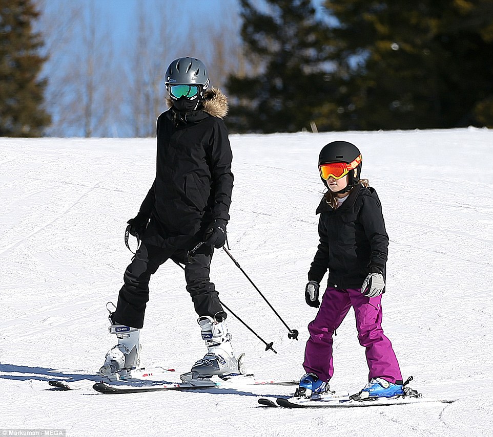 Angelina Jolie and Daughter Vivian, hit the slopes in Colorado New Year's Weekend. The Daily Mail