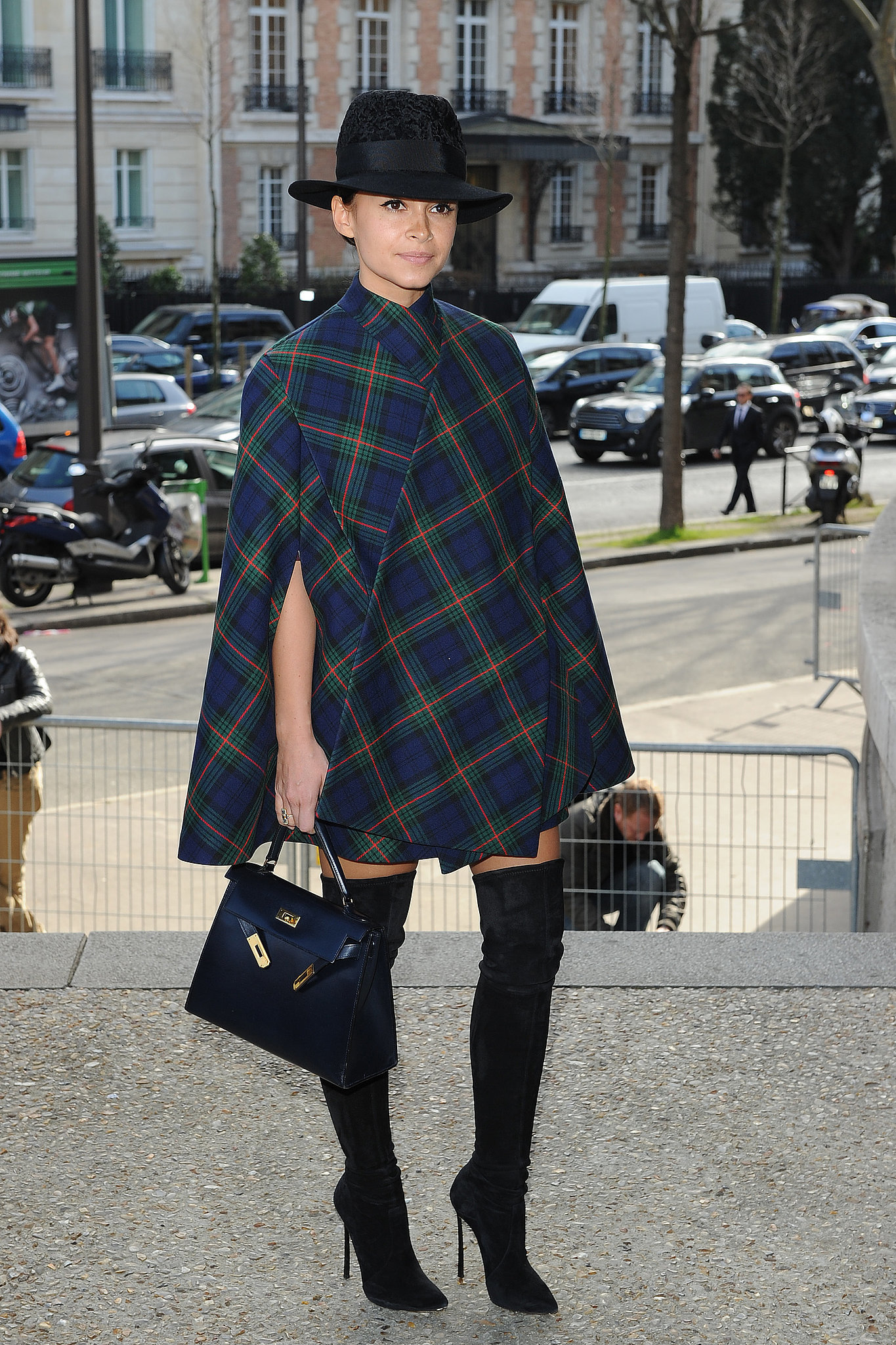 Street Style Star, Mira Duma in winter style, Getty